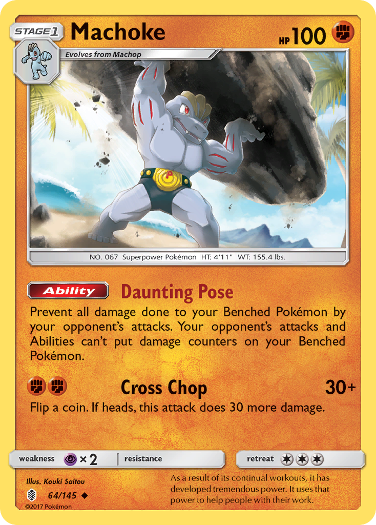 Machoke (64/145) [Sun & Moon: Guardians Rising] | Exor Games Summserside