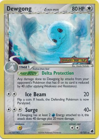 Dewgong (15/101) (Delta Species) (Stamped) [EX: Dragon Frontiers] | Exor Games Summserside