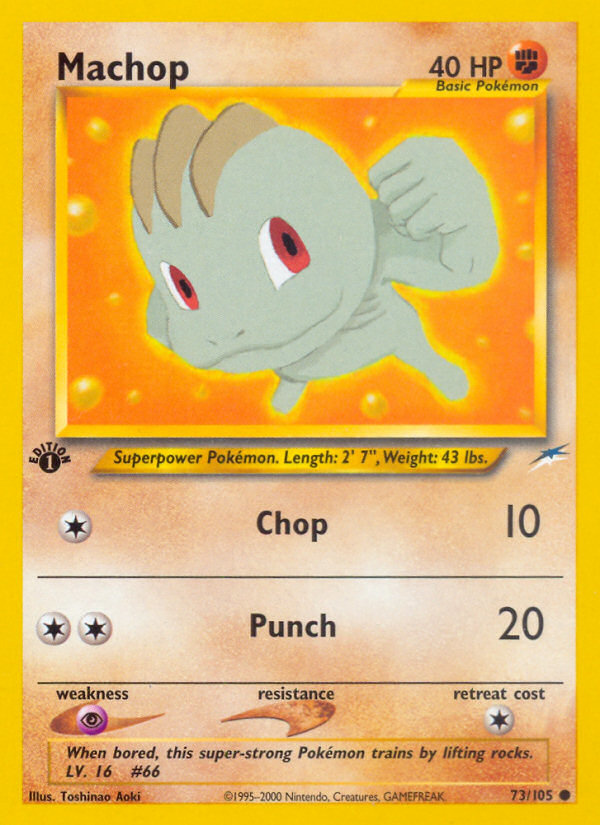 Machop (73/105) [Neo Destiny 1st Edition] | Exor Games Summserside