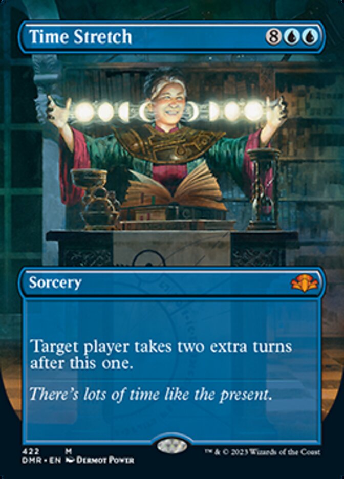 Time Stretch (Borderless Alternate Art) [Dominaria Remastered] | Exor Games Summserside