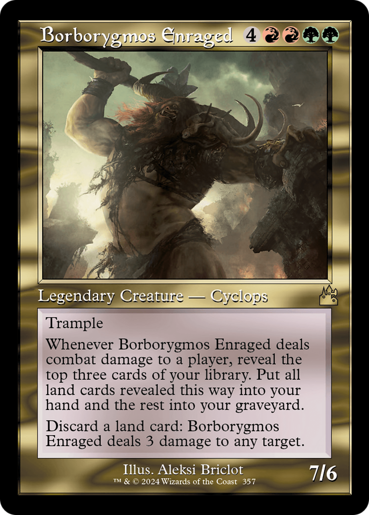 Borborygmos Enraged (Retro Frame) [Ravnica Remastered] | Exor Games Summserside