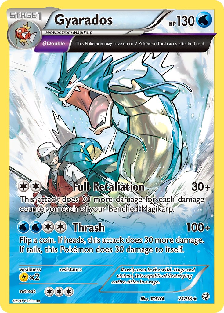 Gyarados (21/98) (Cosmos Holo) (Theme Deck Exclusive) [XY: Ancient Origins] | Exor Games Summserside