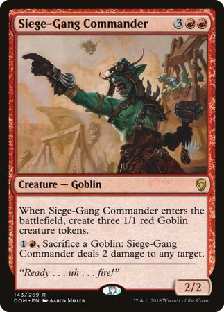 Siege-Gang Commander [Dominaria Promos] | Exor Games Summserside