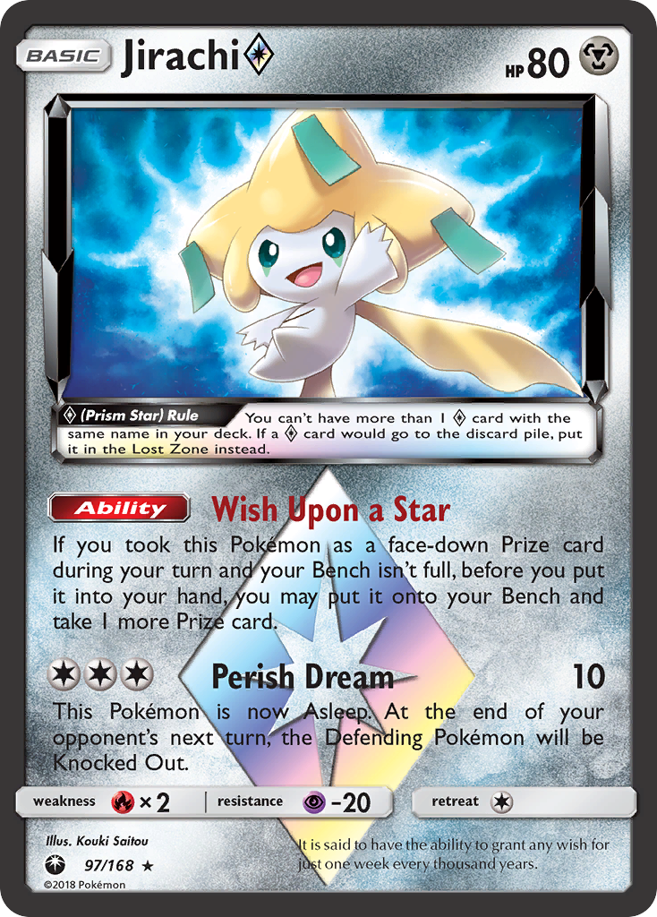 Jirachi (97/168) (Prism Star) [Sun & Moon: Celestial Storm] | Exor Games Summserside