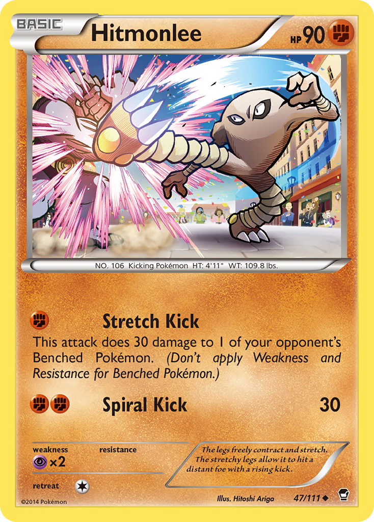 Hitmonlee (47/111) [XY: Furious Fists] | Exor Games Summserside