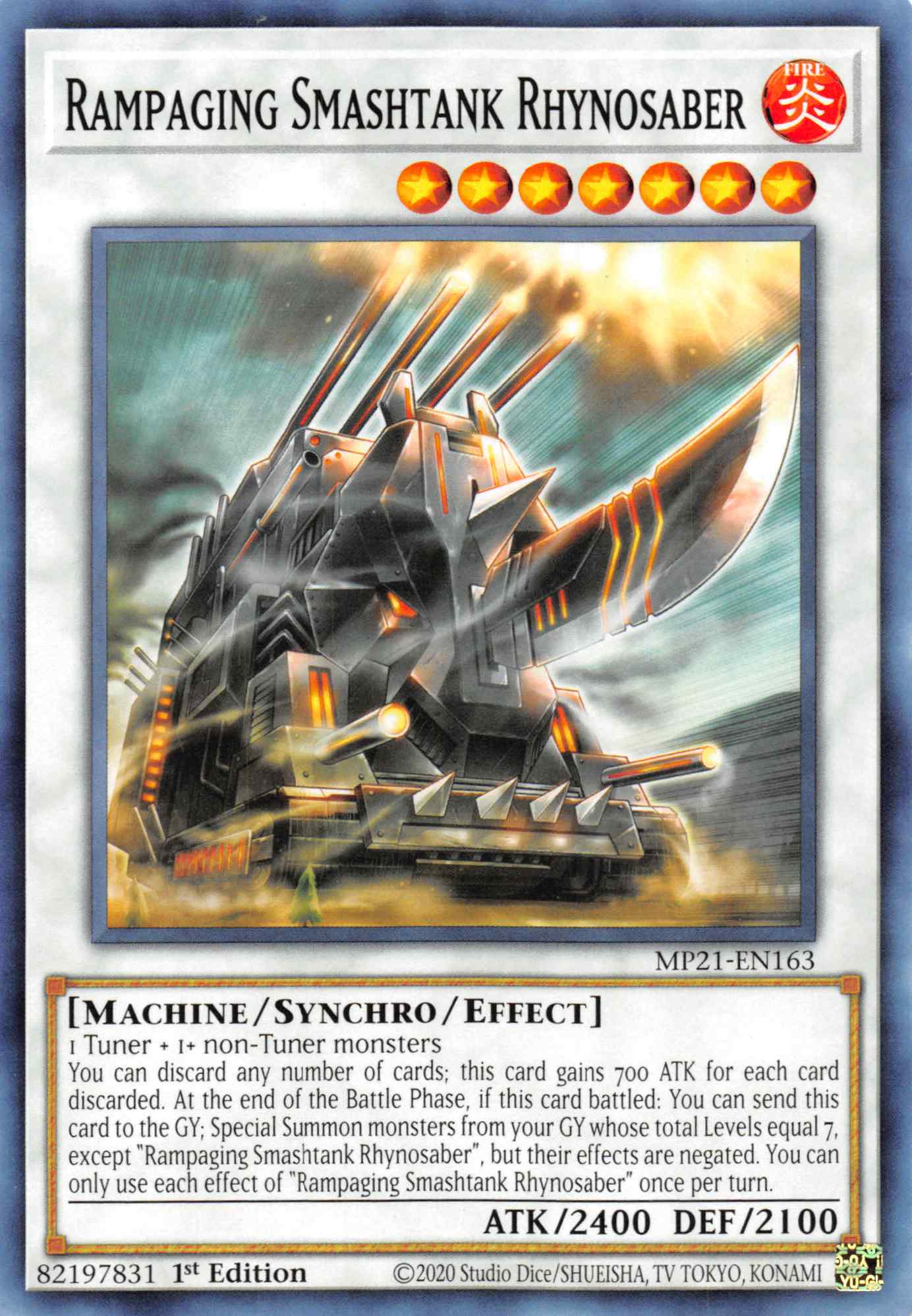 Rampaging Smashtank Rhynosaber [MP21-EN163] Common | Exor Games Summserside