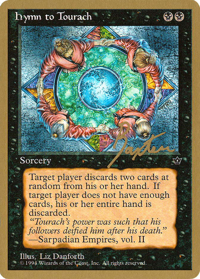 Hymn to Tourach (Circle) (George Baxter) [Pro Tour Collector Set] | Exor Games Summserside