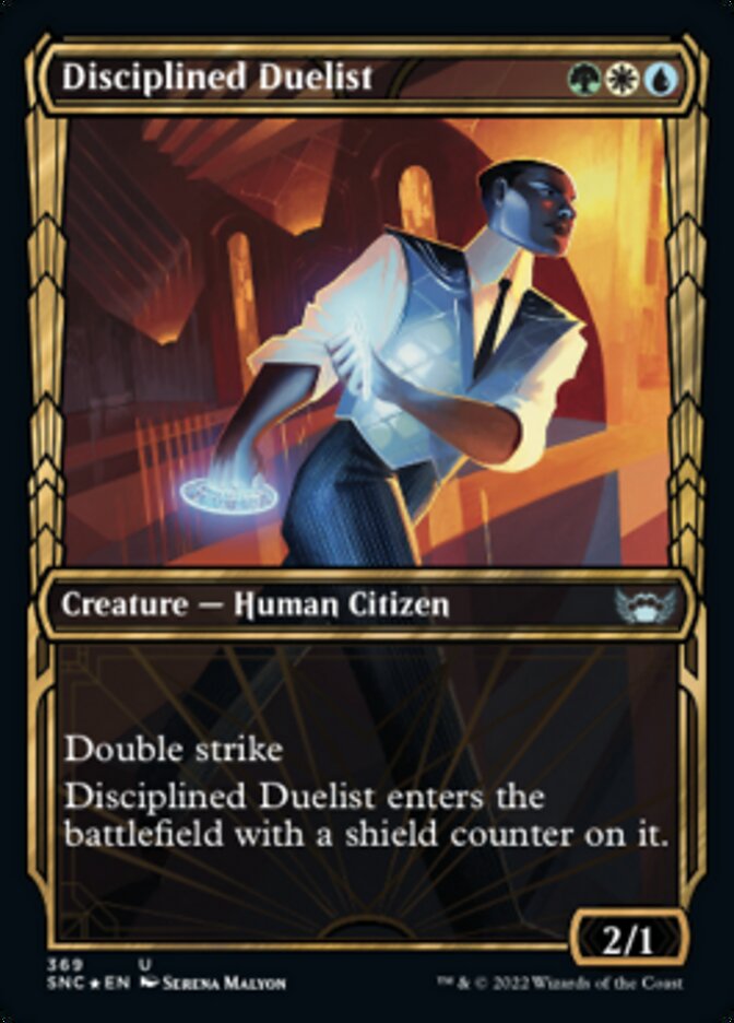 Disciplined Duelist (Showcase Golden Age Gilded Foil) [Streets of New Capenna] | Exor Games Summserside