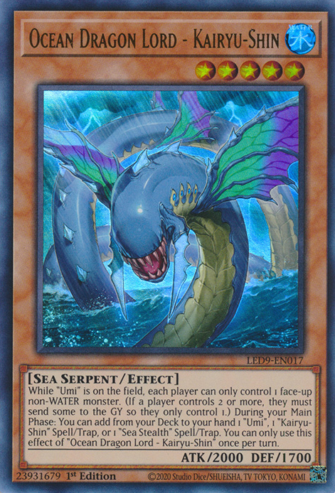 Ocean Dragon Lord - Kairyu-Shin [LED9-EN017] Ultra Rare | Exor Games Summserside
