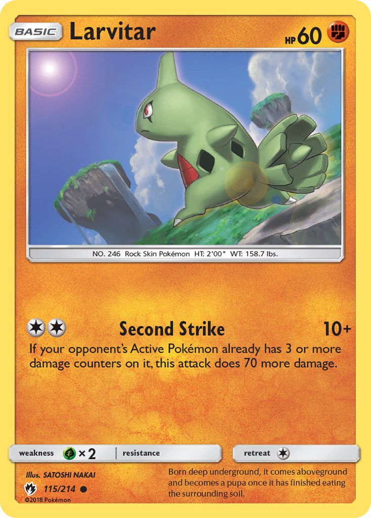 Larvitar (115/214) [Sun & Moon: Lost Thunder] | Exor Games Summserside