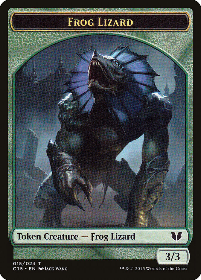 Frog Lizard Token [Commander 2015 Tokens] | Exor Games Summserside