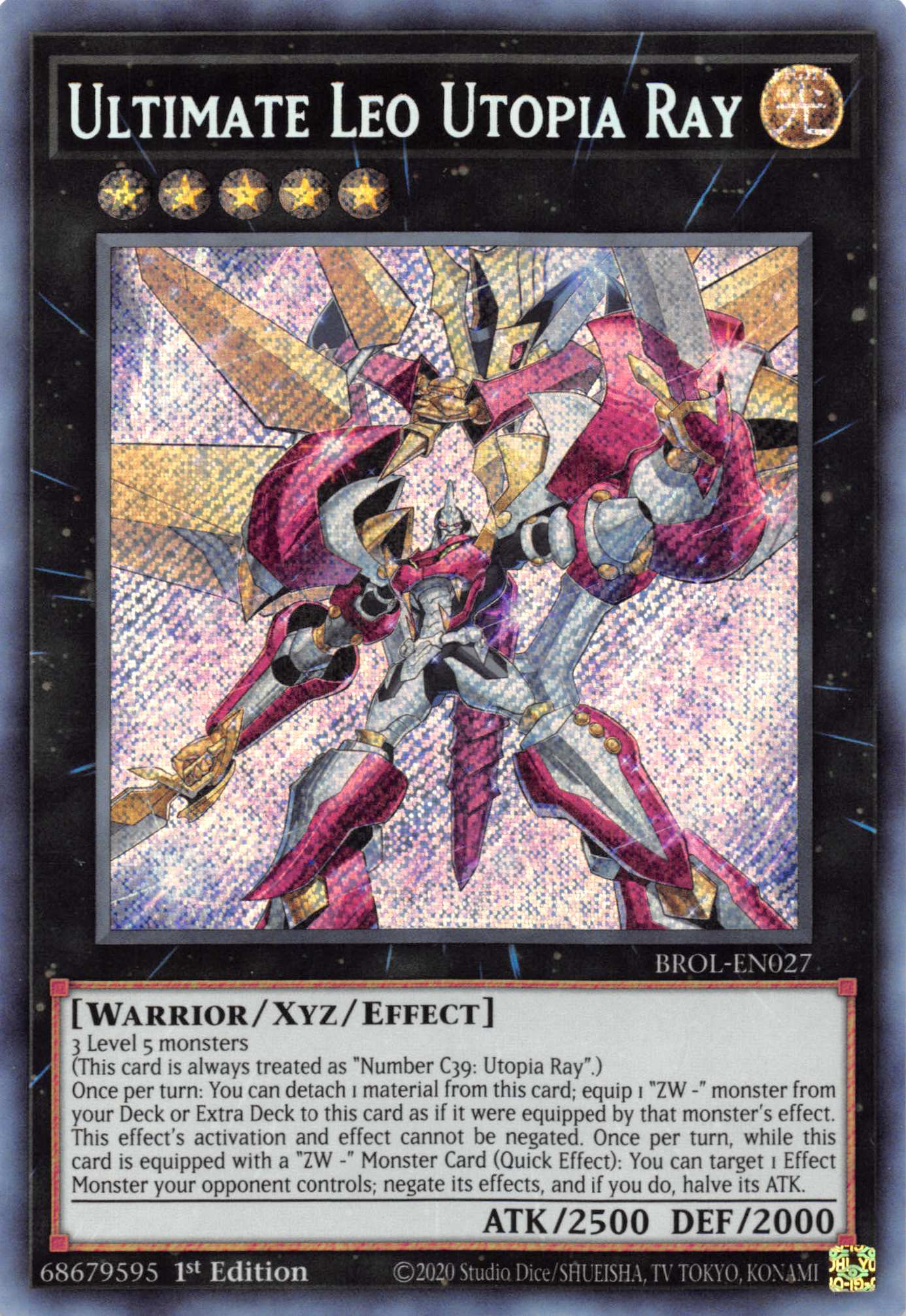 Ultimate Leo Utopia Ray [BROL-EN027] Secret Rare | Exor Games Summserside