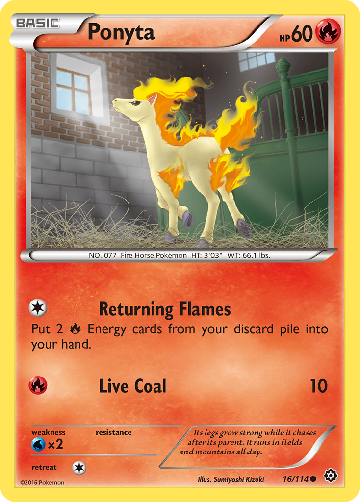 Ponyta (16/114) [XY: Steam Siege] | Exor Games Summserside