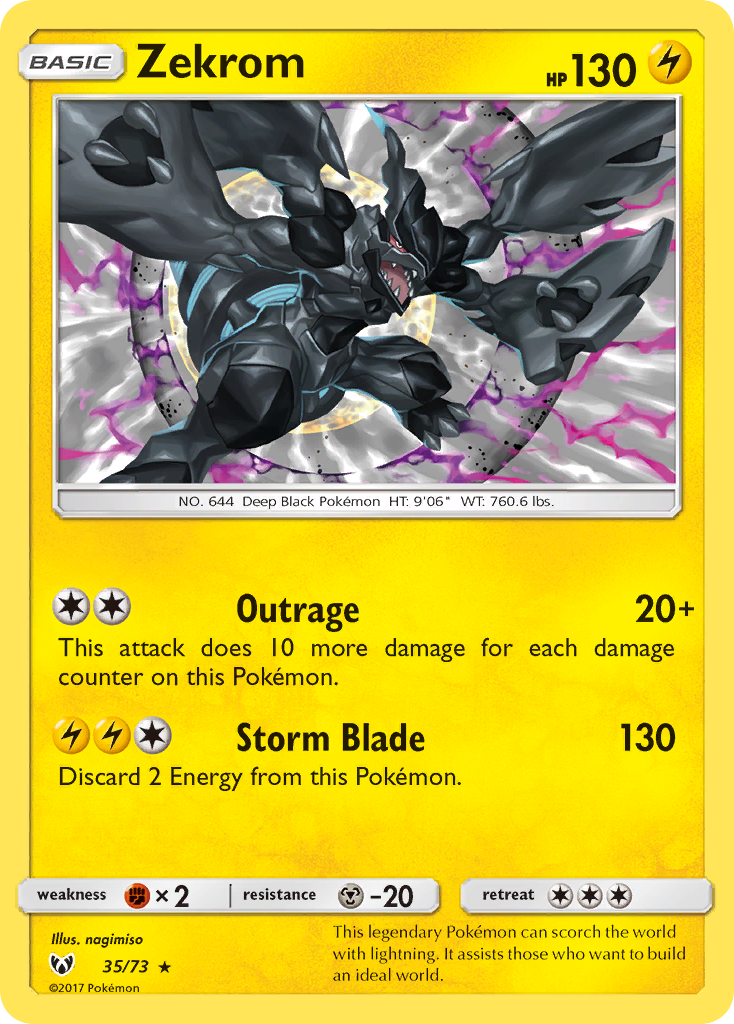 Zekrom (35/73) [Sun & Moon: Shining Legends] | Exor Games Summserside