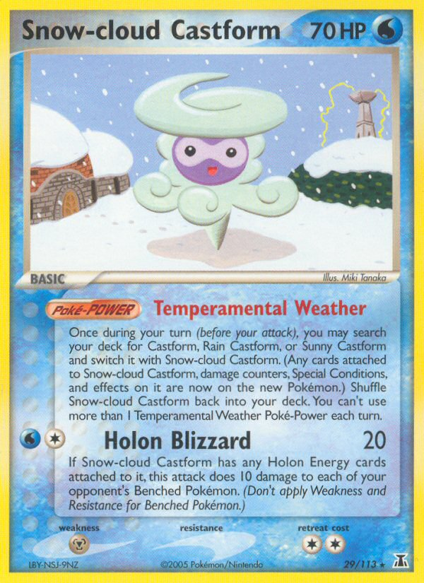 Snow-cloud Castform (29/113) [EX: Delta Species] | Exor Games Summserside