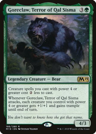 Goreclaw, Terror of Qal Sisma [Core Set 2019 Promos] | Exor Games Summserside