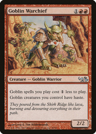 Goblin Warchief [Duel Decks: Elves vs. Goblins] | Exor Games Summserside