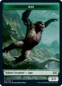 Ape // Elemental Double-sided Token [Double Masters Tokens] | Exor Games Summserside