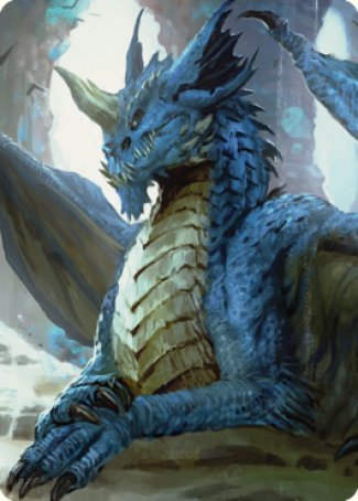 Young Blue Dragon Art Card [Commander Legends: Battle for Baldur's Gate Art Series] | Exor Games Summserside