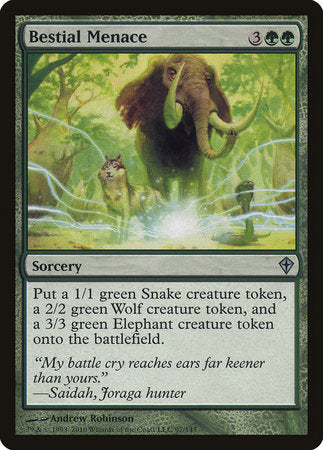 Bestial Menace [Worldwake] | Exor Games Summserside