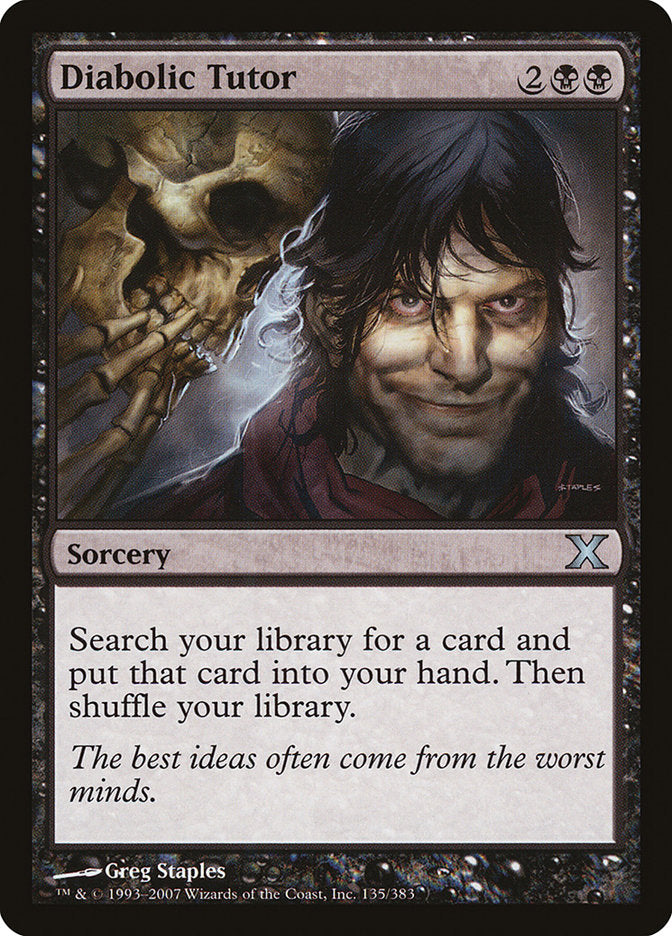Diabolic Tutor [Tenth Edition] | Exor Games Summserside