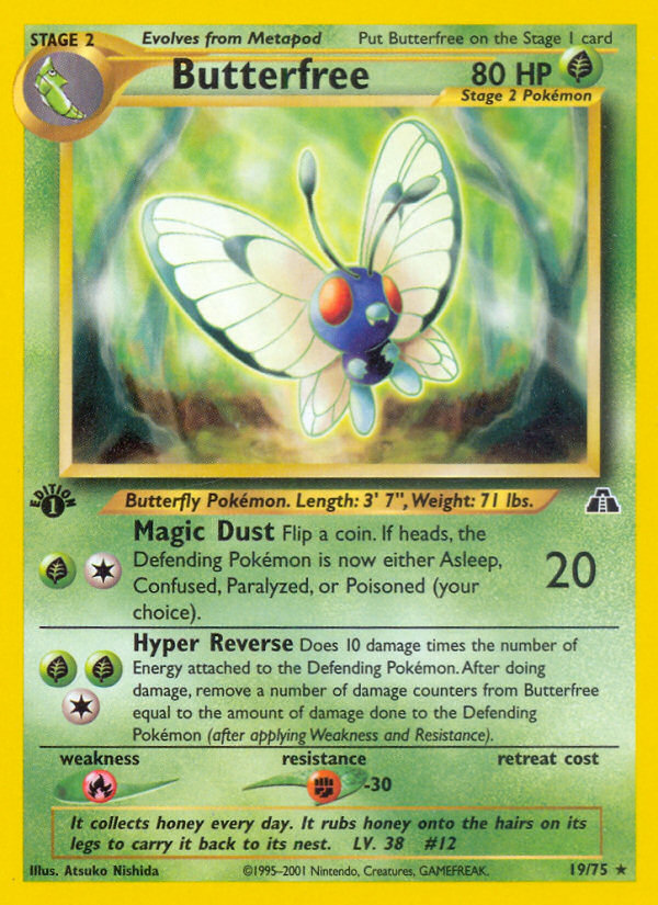 Butterfree (19/75) [Neo Discovery 1st Edition] | Exor Games Summserside