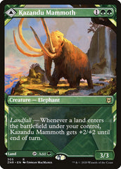 Kazandu Mammoth // Kazandu Valley (Showcase) [Zendikar Rising] | Exor Games Summserside