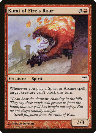 Kami of Fire's Roar [Champions of Kamigawa] | Exor Games Summserside