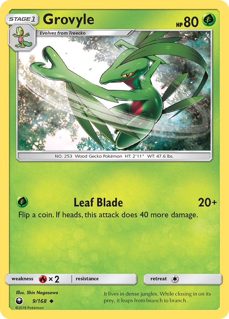 Grovyle (9/168) [Sun & Moon: Celestial Storm] | Exor Games Summserside