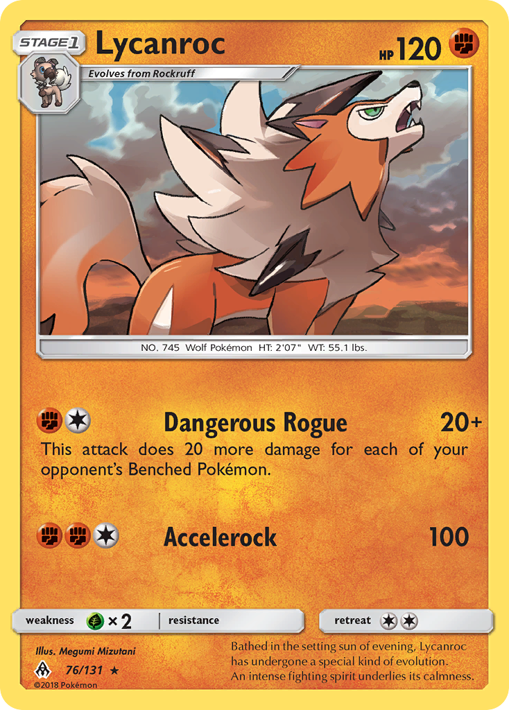Lycanroc (76/131) [Sun & Moon: Forbidden Light] | Exor Games Summserside