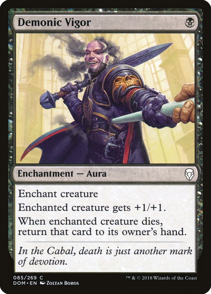 Demonic Vigor [Dominaria] | Exor Games Summserside