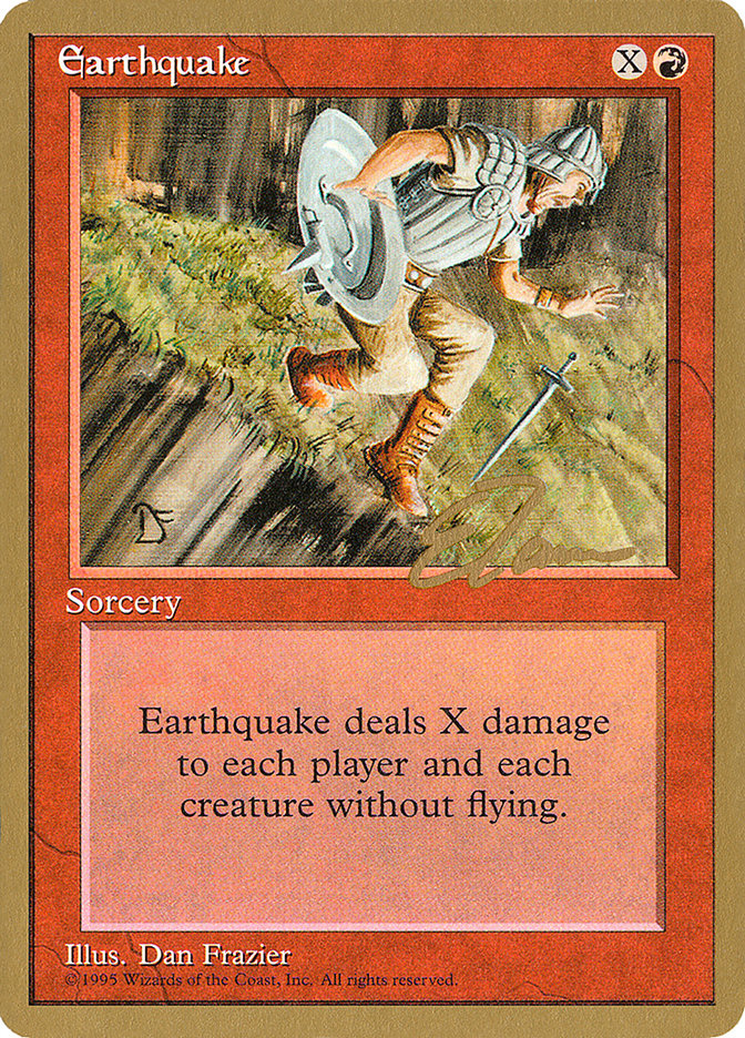 Earthquake (Eric Tam) [Pro Tour Collector Set] | Exor Games Summserside