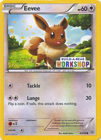 Eevee (63/98) (Build A Bear Workshop Exclusive) [XY: Ancient Origins] | Exor Games Summserside