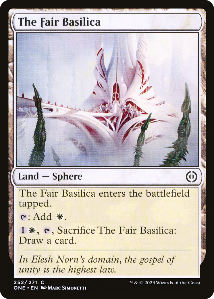 The Fair Basilica [Phyrexia: All Will Be One] | Exor Games Summserside