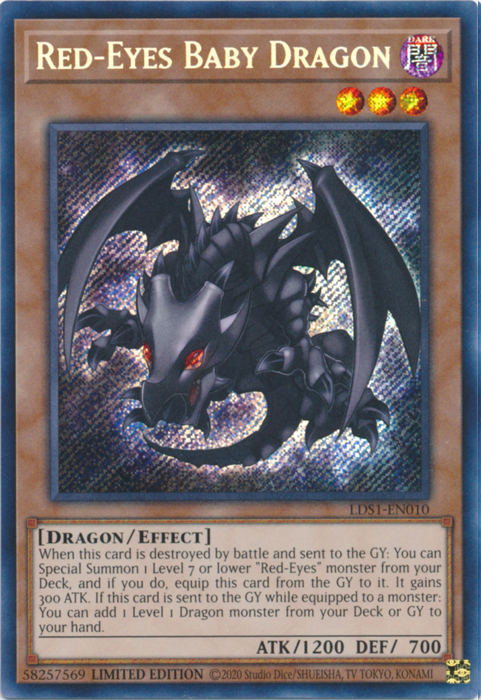 Red-Eyes Baby Dragon [LDS1-EN010] Secret Rare | Exor Games Summserside