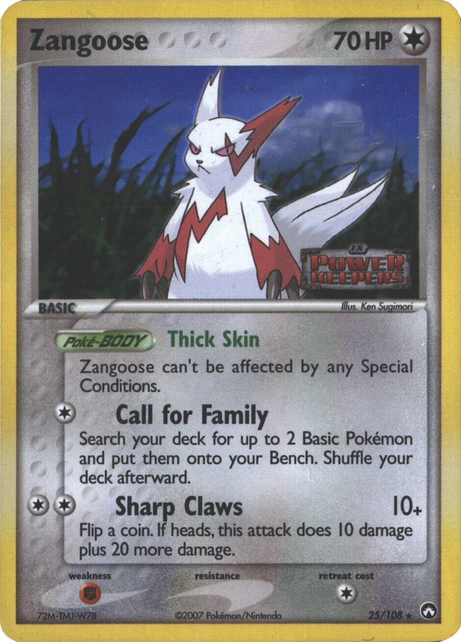 Zangoose (25/108) (Stamped) [EX: Power Keepers] | Exor Games Summserside