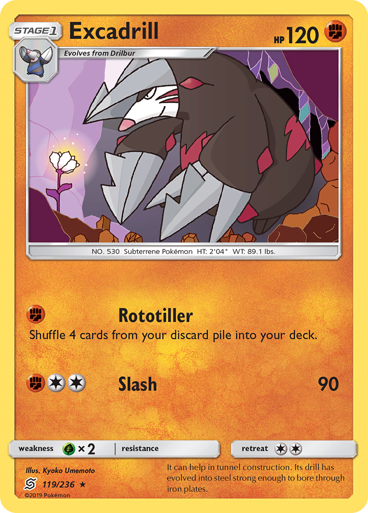 Excadrill (119/236) [Sun & Moon: Unified Minds] | Exor Games Summserside