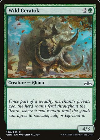 Wild Ceratok [Guilds of Ravnica] | Exor Games Summserside