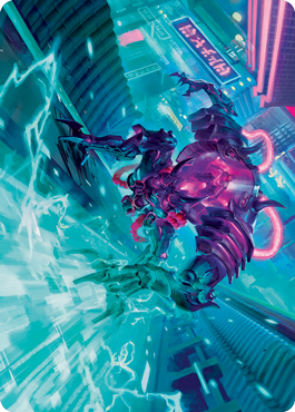 Surgehacker Mech Art Card [Kamigawa: Neon Dynasty Art Series] | Exor Games Summserside