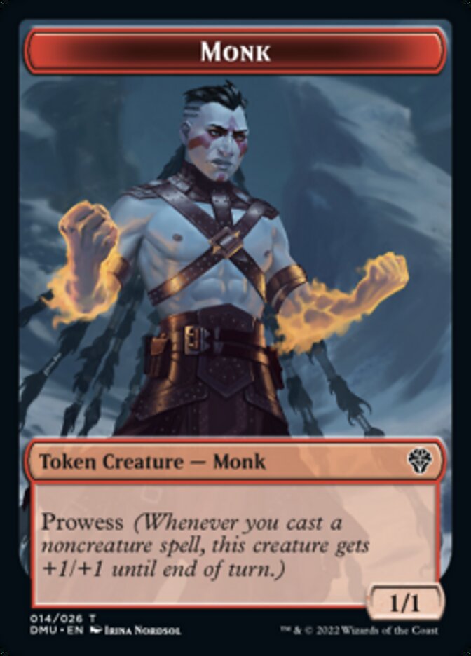 Monk Token [Dominaria United Tokens] | Exor Games Summserside