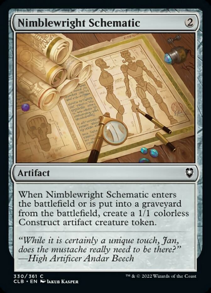 Nimblewright Schematic [Commander Legends: Battle for Baldur's Gate] | Exor Games Summserside