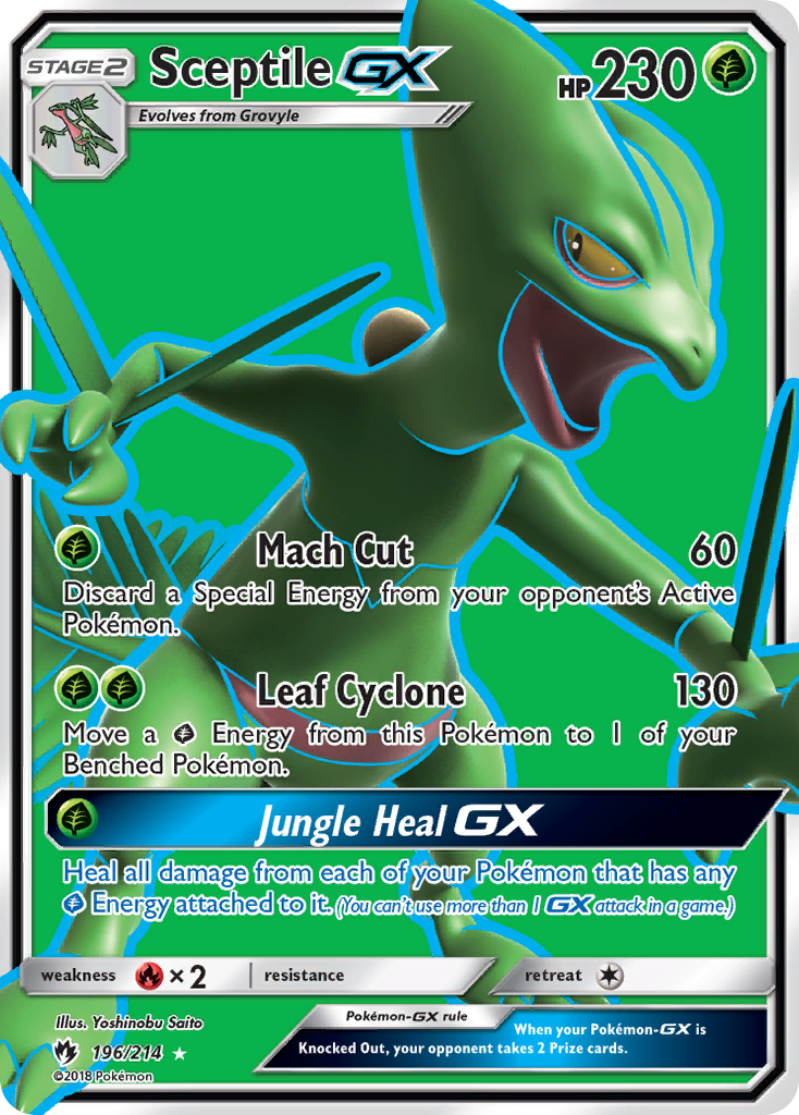 Sceptile GX (196/214) [Sun & Moon: Lost Thunder] | Exor Games Summserside