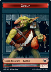 Smoke Blessing // Goblin Double-sided Token [Kamigawa: Neon Dynasty Commander Tokens] | Exor Games Summserside