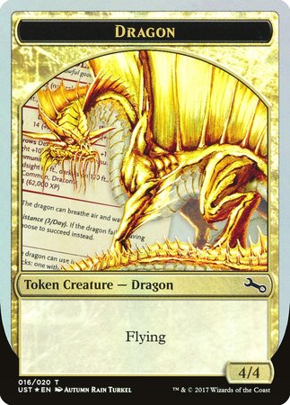 Gold Dragon Token [Unstable Tokens] | Exor Games Summserside