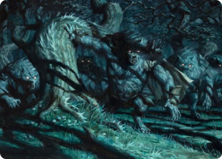 Unnatural Moonrise Art Card [Innistrad: Midnight Hunt Art Series] | Exor Games Summserside