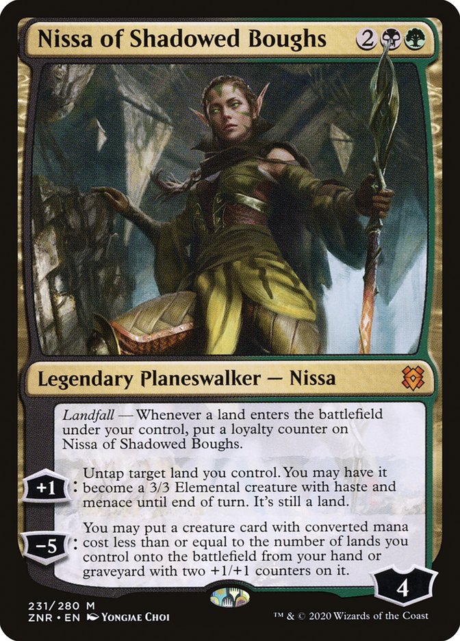 Nissa of Shadowed Boughs [Zendikar Rising] | Exor Games Summserside