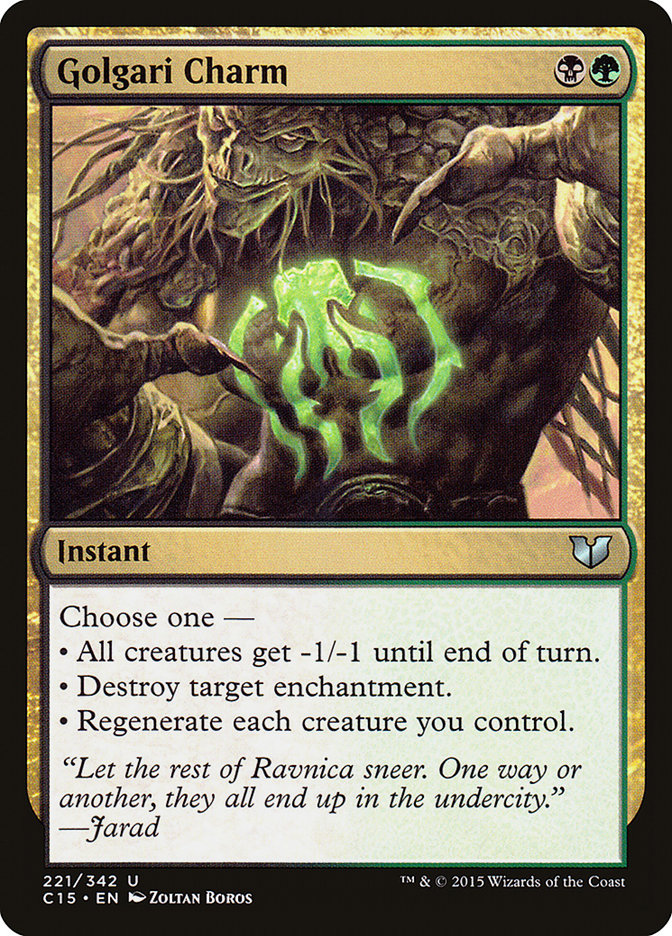 Golgari Charm [Commander 2015] | Exor Games Summserside