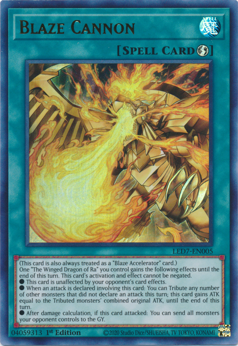 Blaze Cannon [LED7-EN005] Ultra Rare | Exor Games Summserside