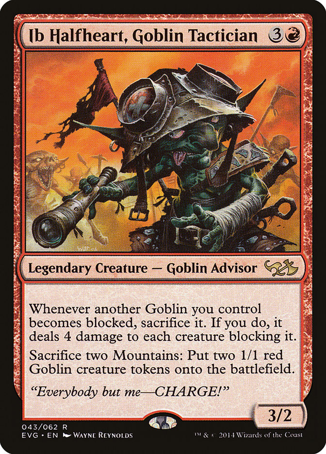 Ib Halfheart, Goblin Tactician (Elves vs. Goblins) [Duel Decks Anthology] | Exor Games Summserside