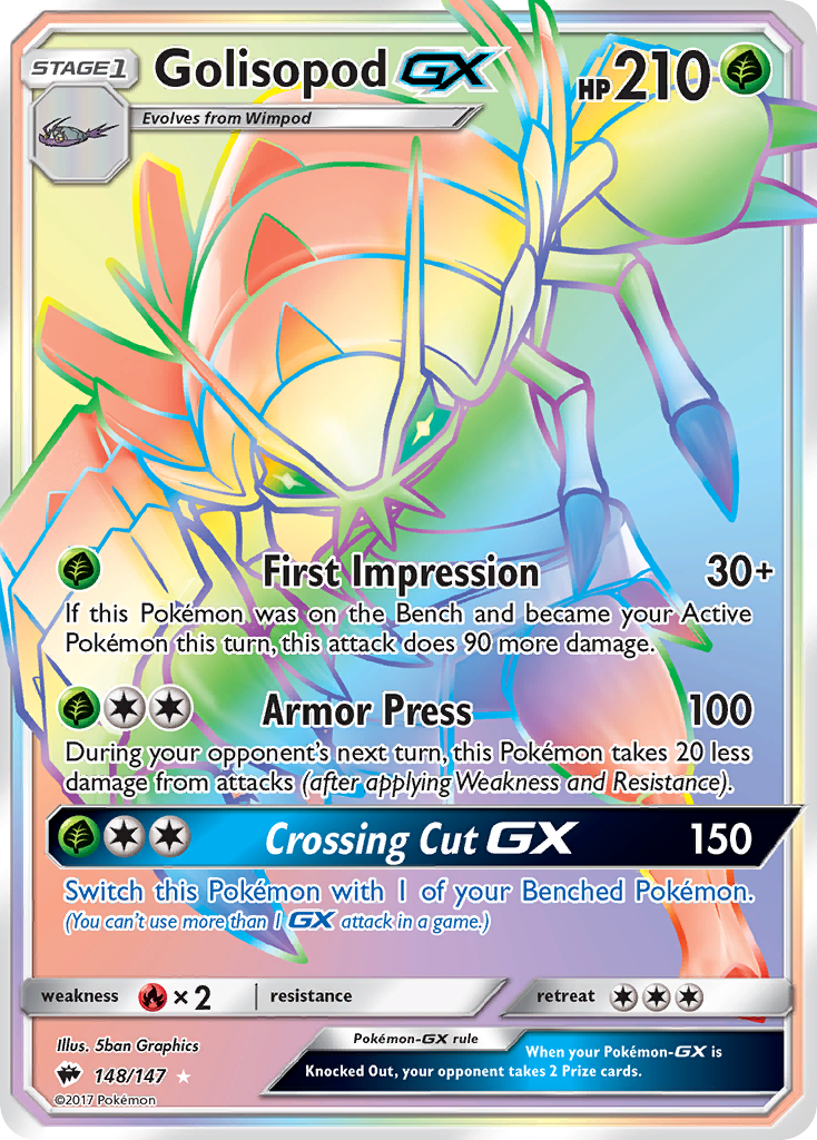 Golisopod GX (148/147) [Sun & Moon: Burning Shadows] | Exor Games Summserside